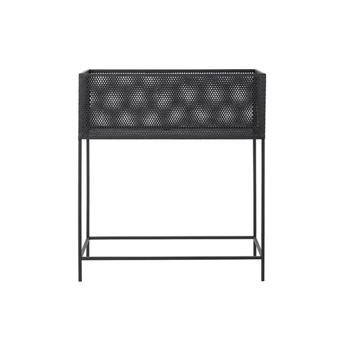 Planter DKD Home Decor Black Metal Loft (60 x 25 x 70 cm)