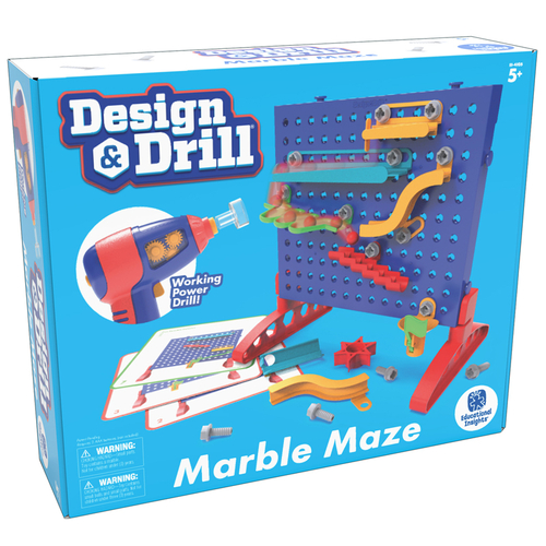 Learning Resources EI-4105 Design & Drill Make-a-Marble Maze Active Pl