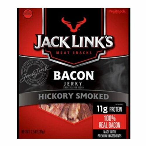 Jack Links 229219 2.5 oz Hickory Smoked Bacon Jerky - 8 Pack