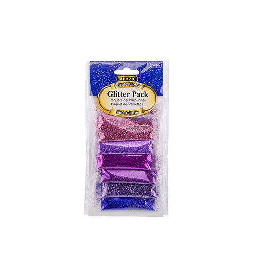 Purple Color Glitter Pack - 2g, 6 Count