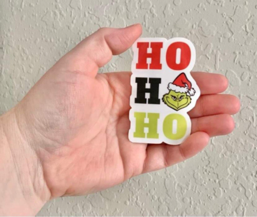 Ho Ho Ho - The Grinch Sticker/Magnet