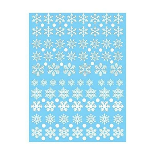 2Pcs Static Electricity Snow Flowers Paintings Wall Decor