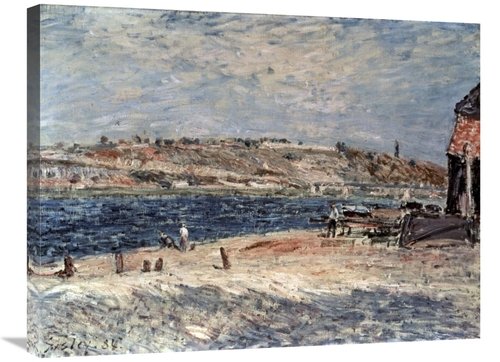 Global Gallery GCS-280072-30-142 30 in. Riverbank at Saint-Mammes Art 