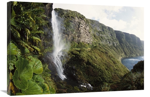 Global Gallery GCS-451588-2436-142 24 x 36 in. Waterfall Dropping Into
