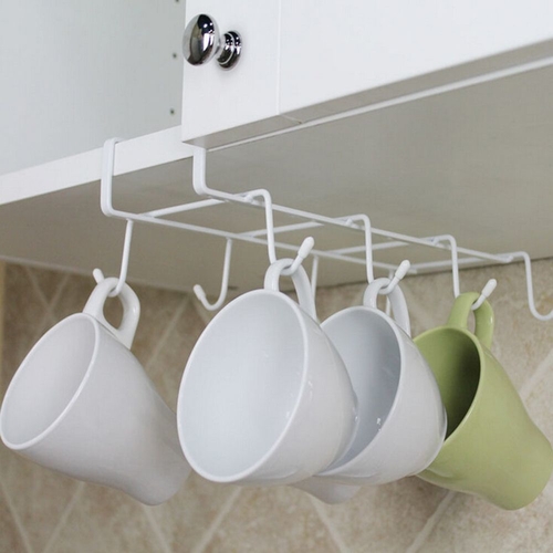 8 Hooks W Shaped Design Kitchen Durable Mug Tea