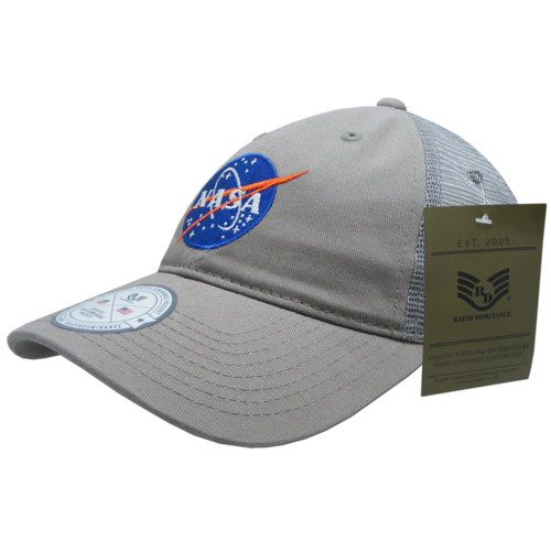 Rapid Dominance NAS9-MB-GRY Meatball NASA Relaxed Trucker Cap, Gra