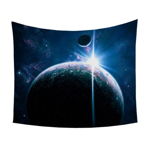 Galaxy Tapestry 3D Printed Outer Space Dark Wall