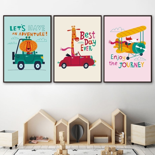 Nordic Posters And Prints Cute Lion Fox