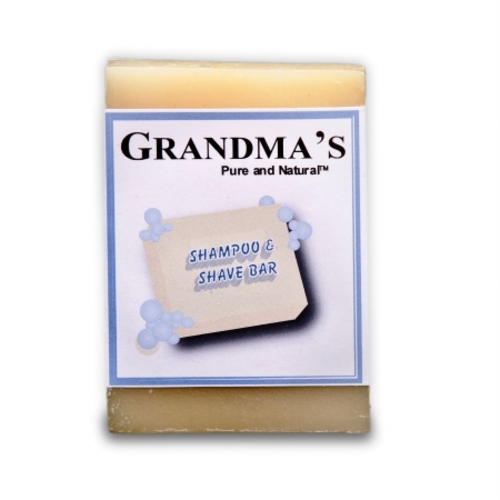 GRANDMA&apos;S 66012 3.5H x 2.5W x 0.9 Thick Shampoo-Shave Bar