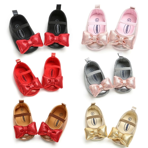 Newborn Baby Girls Crib Shoes Toddler Kids