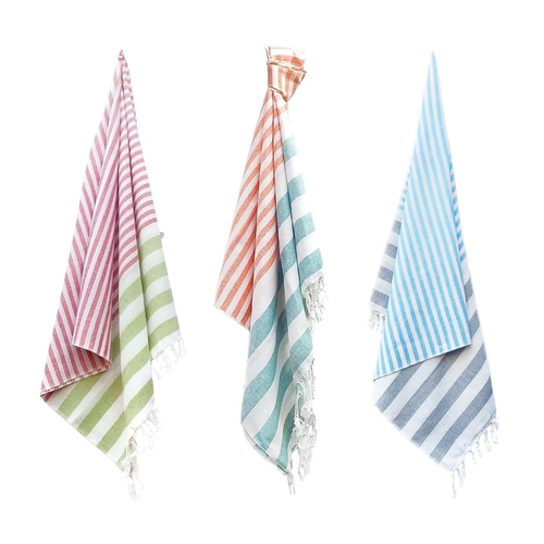 Main Bath & Beach Towel Marsupial, Green and Grey Rich Cotton (Pack of 3) image