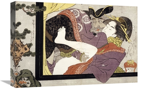 Global Gallery GCS-266271-22-142 22 in. Erotic Scene Art Print - Eishi