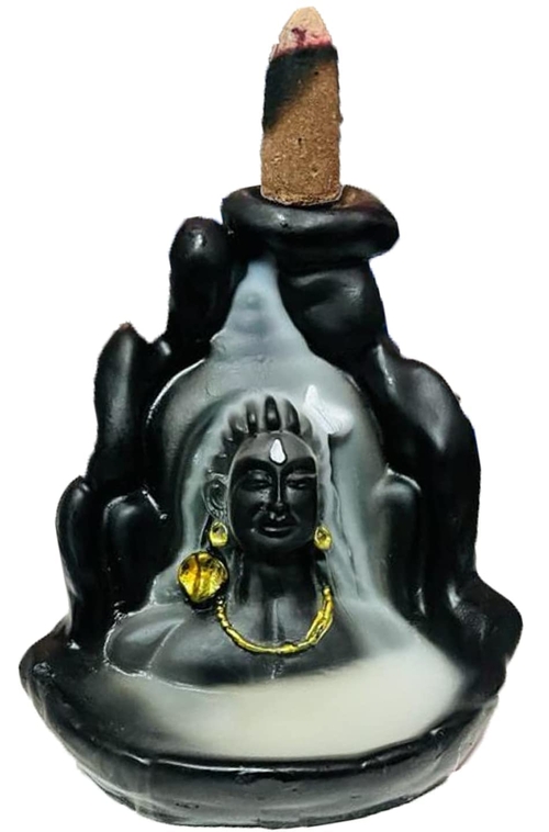  Adiyogi Dhyana Mudra Smoke Fountain Figurine With 20 Back Flow Cone