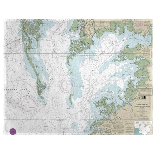 Betsy Drake PM240CH 14 x 18 in. Chesapeake Bay - Pocomoke & Tangier So
