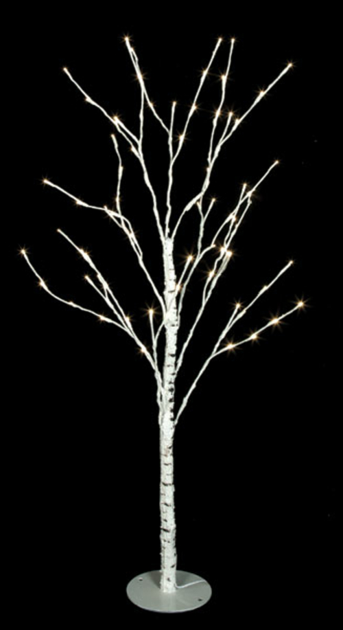 Autograph Foliages L-150000 5 ft. LED Birch Tree, White
