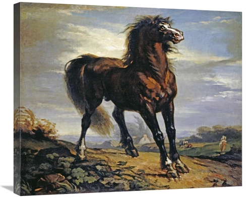 Global Gallery GCS-268309-30-142 30 in. The Horse Art Print - Jean-Fra