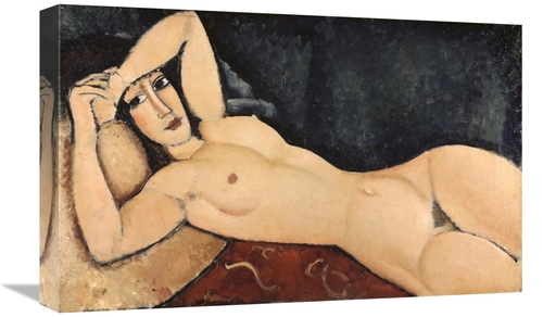 Global Gallery GCS-278598-22-142 22 in. Reclining Nude Art Print - Ame