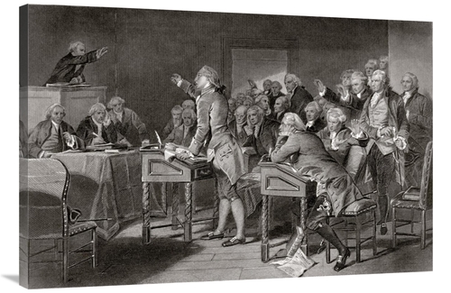 Global Gallery GCS-277078-40-142 40 in. Patrick Henry Addressing the V