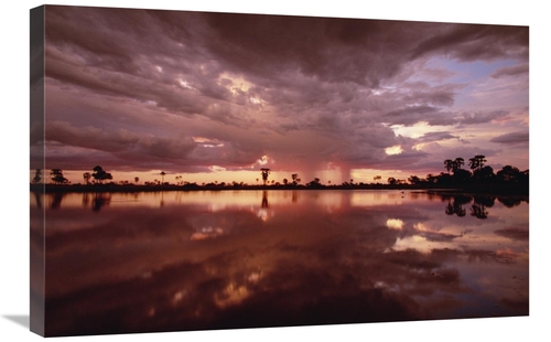 Global Gallery GCS-452971-2030-142 20 x 30 in. Sunset & Storm Clouds O