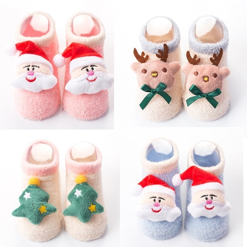 Baby Socks Christmas Gifts Anti Slip Short Socks