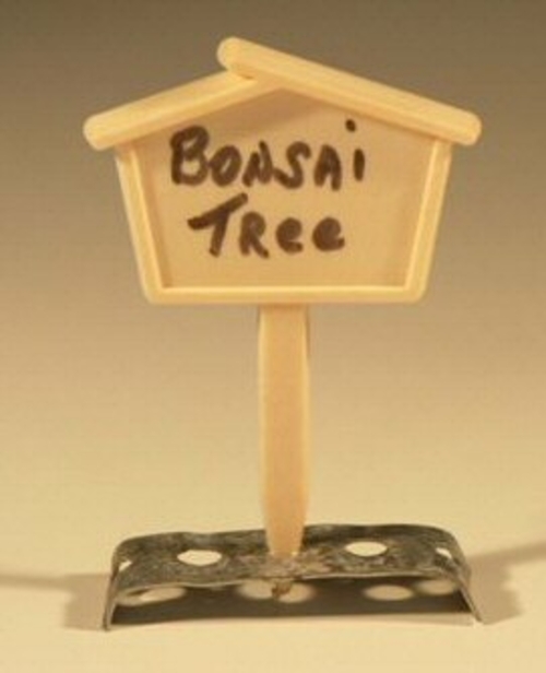 Plastic House Label1.5" x 1.0" Writing Surface