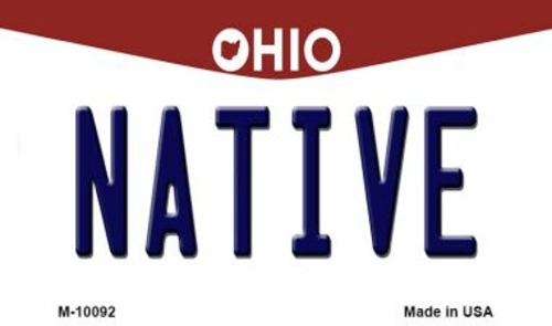 Smart Blonde M-10092 Native Ohio State License Plate Magnet - 3.5 x 2 