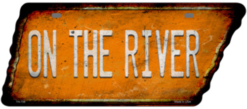 Smart Blonde TN-158 5.5 x 12 in. On The River Novelty Rusty Effect Met