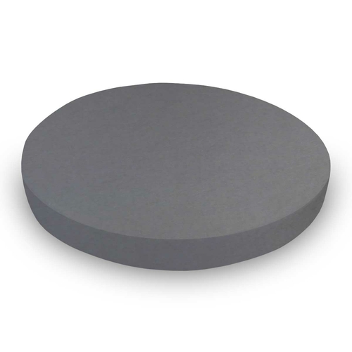 SheetWorld Fitted Round Crib Sheet - 100% Cotton Jersey - Dark Grey,