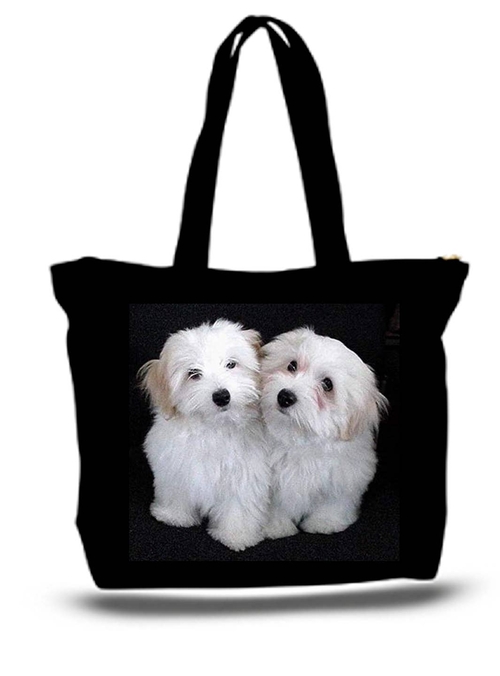 Poodles Standard Large Tote Grocery & Stuff Bag