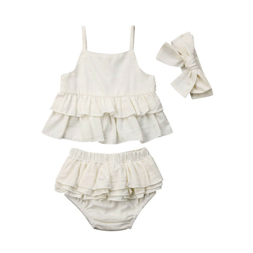 2019 Summer Toddler Kids Baby Girl Ruffle Clothes