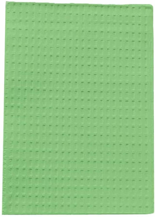 McKesson Disposable Towels 13" x 18". Pack of 500 Green Waffle Towels