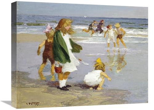 Global Gallery GCS-268395-22-142 22 in. Play in the Surf Art Print - E