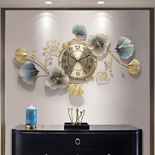 Metal Wall Clock - Multi-Colour for Living Room, Bed Room Home Decor