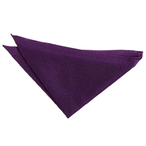 Plain Knitted Handkerchief - Cadbury Purple