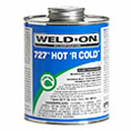 IPS 727QCS 1 qt Hot R Cold Polyvinyl Chloride Cement, Clear