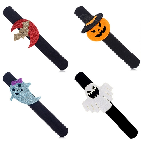 Pumpkin Kids Party Slap Bracelet Bat Children
