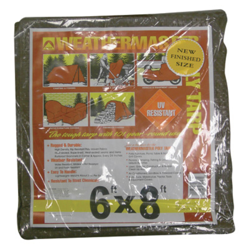 Dize 118600 Brown Poly Tarp - 6 x 8 ft., Model No. BT0608