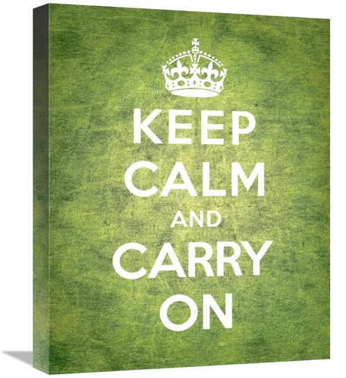 Global Gallery GCS-371961-1620-142 16 x 20 in. Keep Calm & Carry on - 