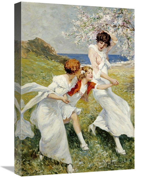Global Gallery GCS-266759-22-142 22 in. A Spring Day by the Seashore A