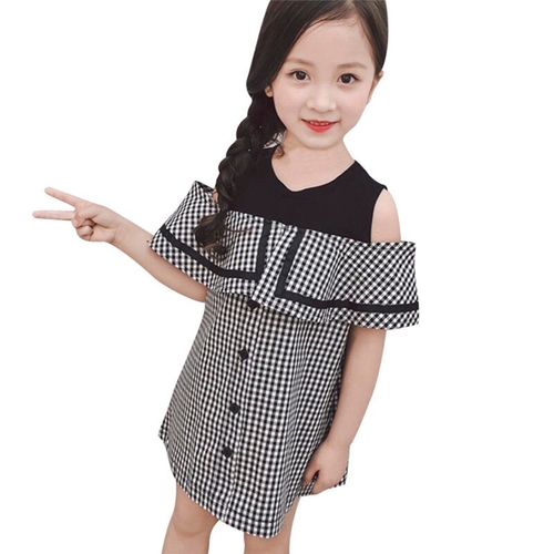 Fashion Kids Baby Girls Dresses Summer Clothes