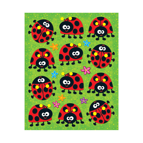 Carson Dellosa CD-168028BN Ladybugs Shape Stickers - Pack of 12
