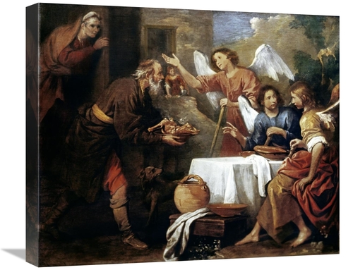 Global Gallery GCS-282030-22-142 22 in. Abraham & the Three Angels Art