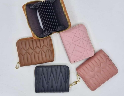 Quilted Zip-Around Wallet, Pack Of 3