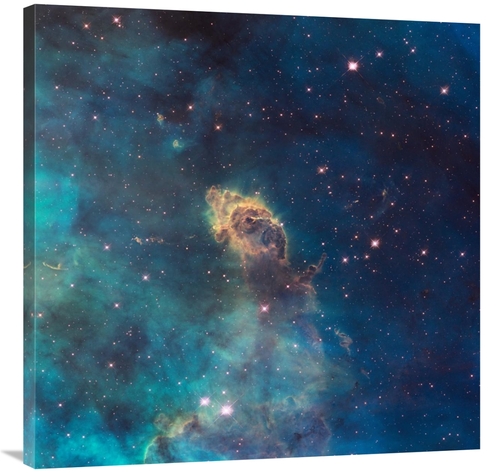 Global Gallery GCS-455998-3636-142 36 x 36 in. Jet in Carina - WFC3 UV