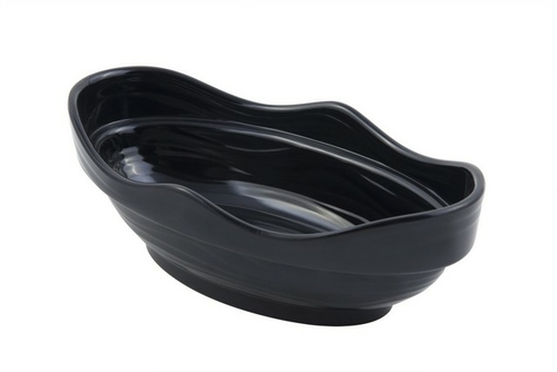 Bon Chef 53207BLACK 11 x 6 x 3.25 in. Euro Round Bowl 2 quart Bowl&#44