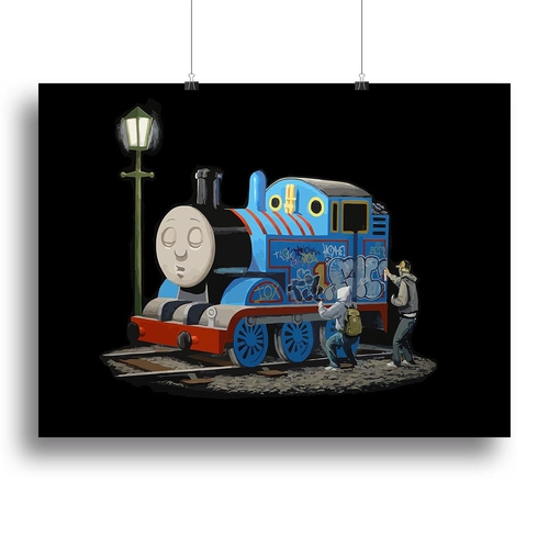 Banksy Thomas the Tank Engine Canvas Print or Poster