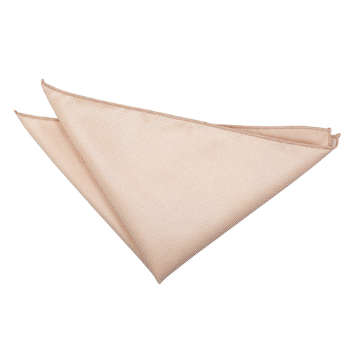 Solid Check Handkerchief - Champagne