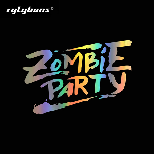 Car Styling 15*10 Zombie Party Car Stickers