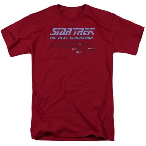 Trevco Star Trek-Distressed Tng - Short Sleeve Adult 18-1 Tee - Cardin