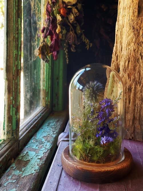The Little Earth and Sky Dried Flower Terrarium
